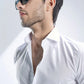 Metrogents Premium Cotton White Shirt for Man