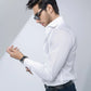 Metrogents Premium Cotton White Shirt for Man