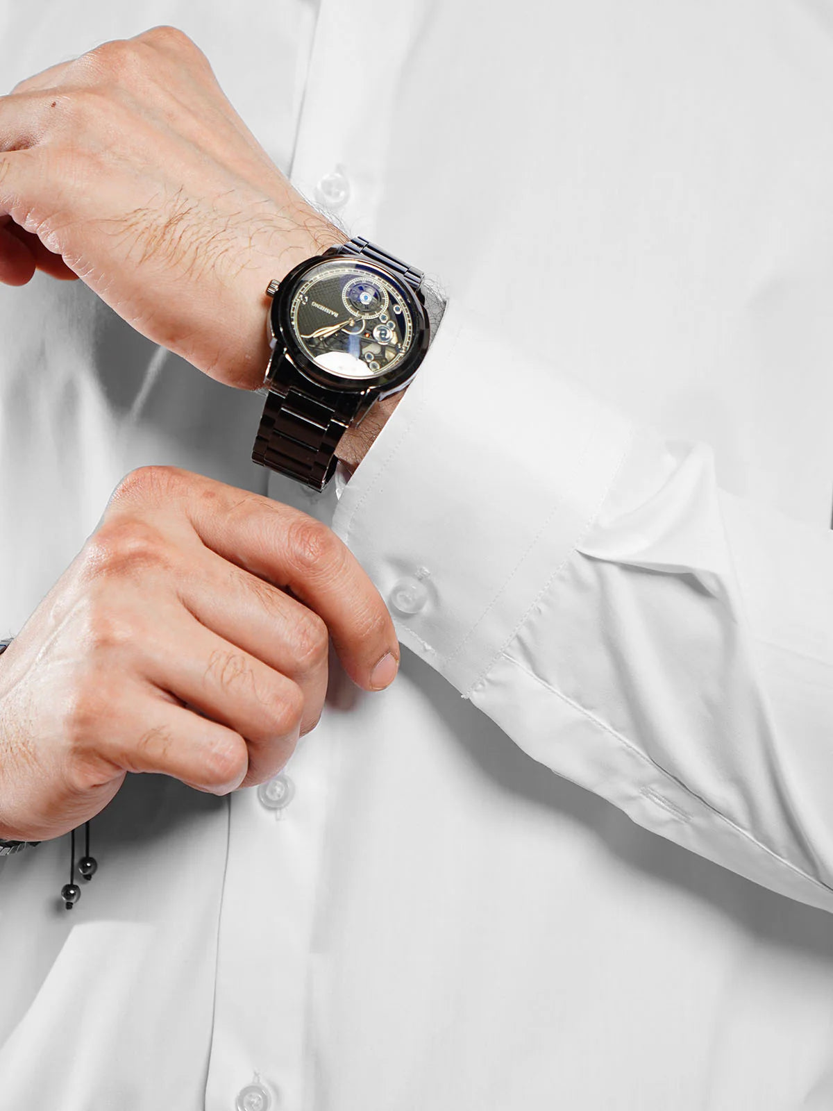 Metrogents Premium Cotton White Shirt for Man