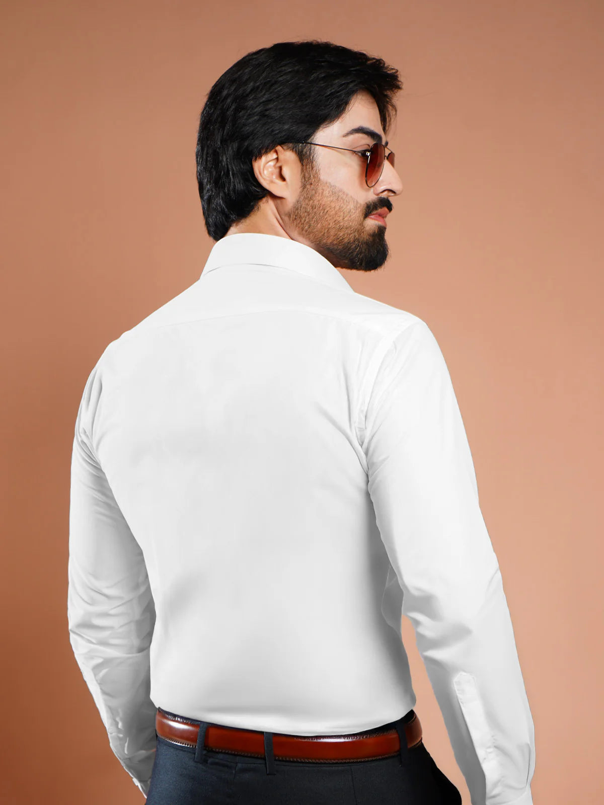 Metrogents Premium Cotton White Shirt for Man