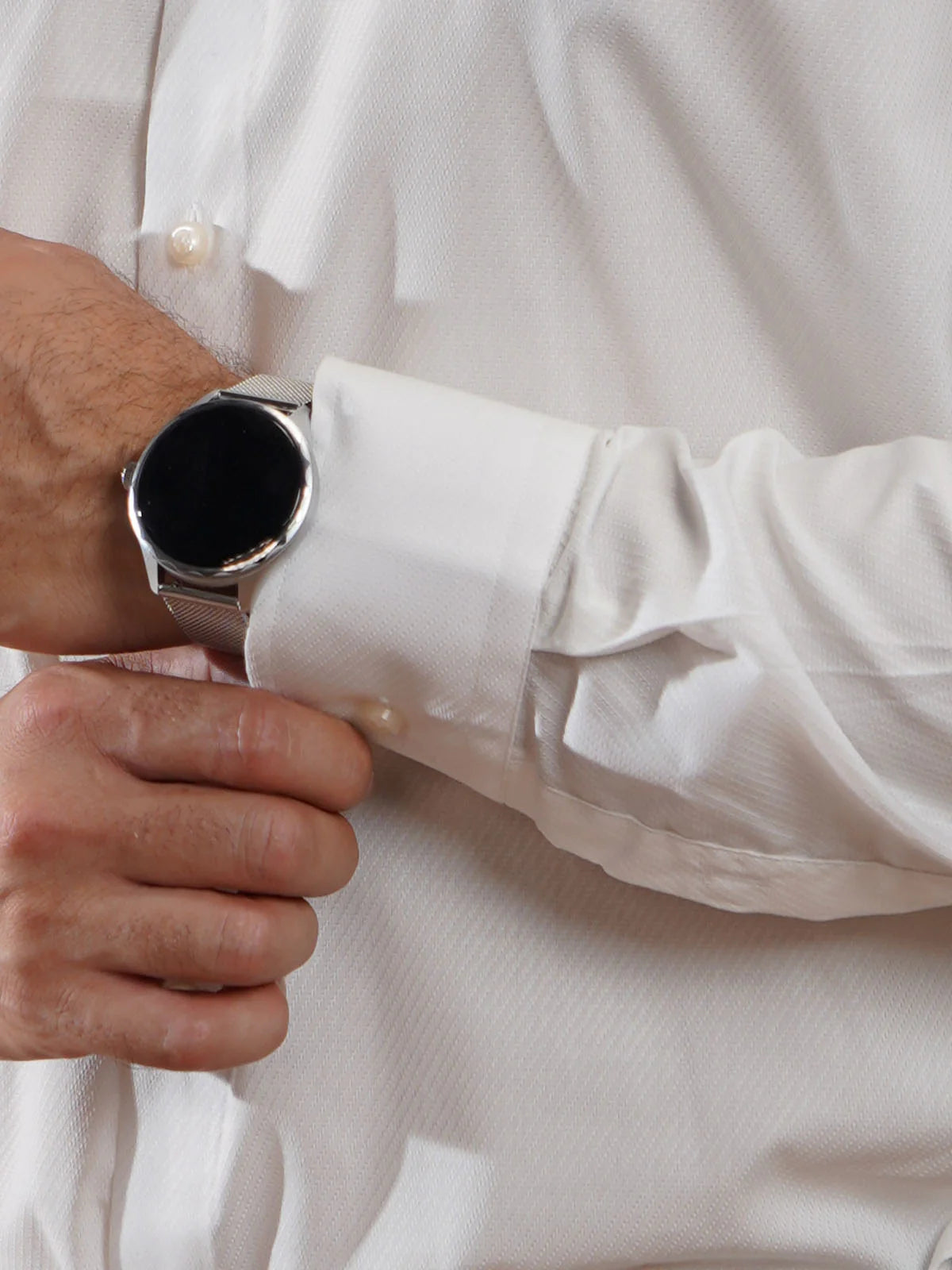 Metrogents Premium Cotton White Shirt for Man