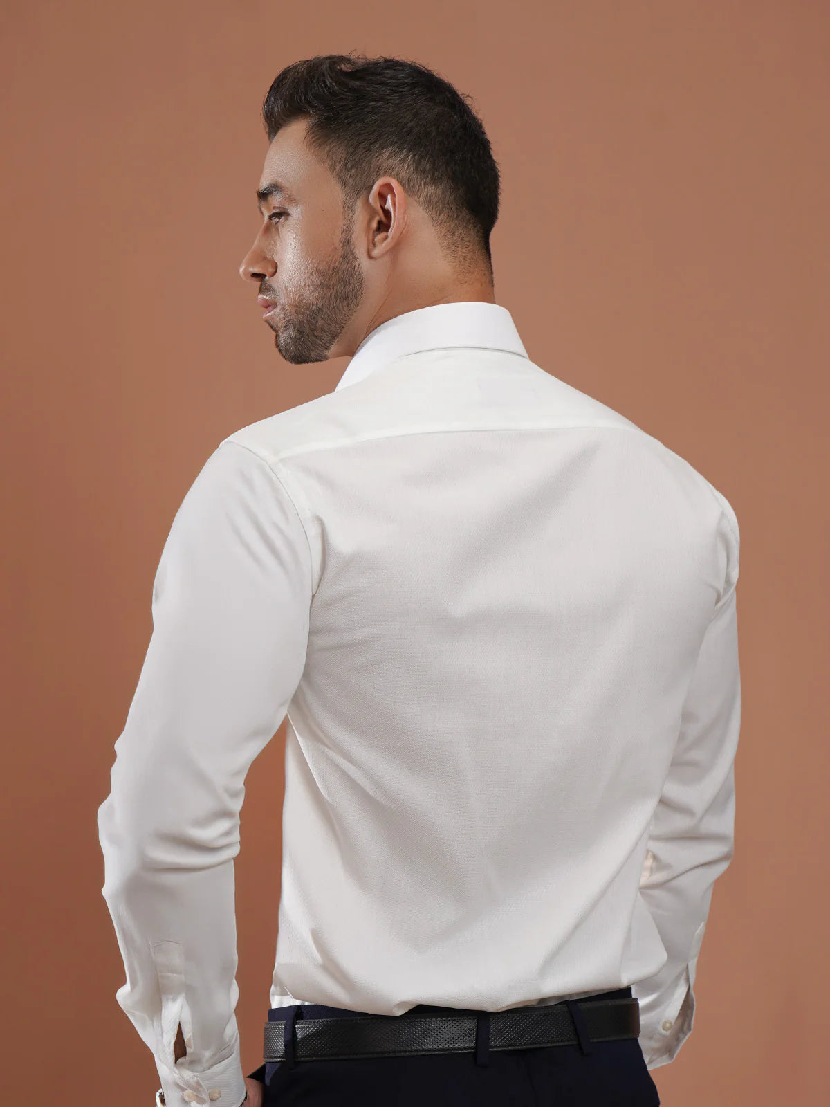 Metrogents Premium Cotton White Shirt for Man